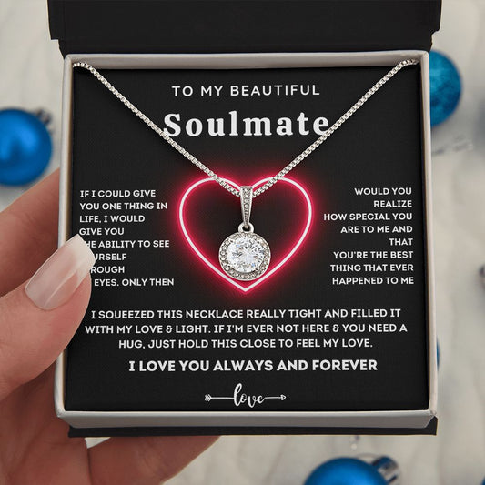 To My Beautiful Soulmate-Eternal Hope Necklace-Gift For Wife From Husband