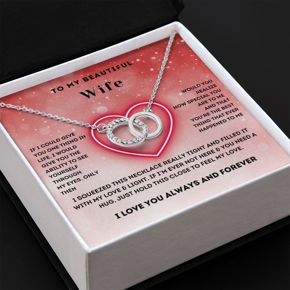Personalized To My Beautiful Wife Necklace From Husband I May Not Be Your  First Day Wife Valentines Day Birthday Christmas Customized Gift Box  Message Card - Teecentury.com
