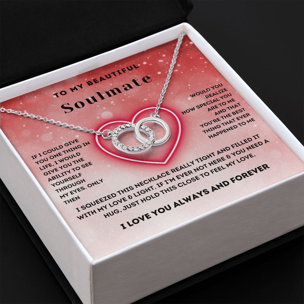 To My Beautiful Soulmate-Perfect Pair Necklace-Gift For My Honey