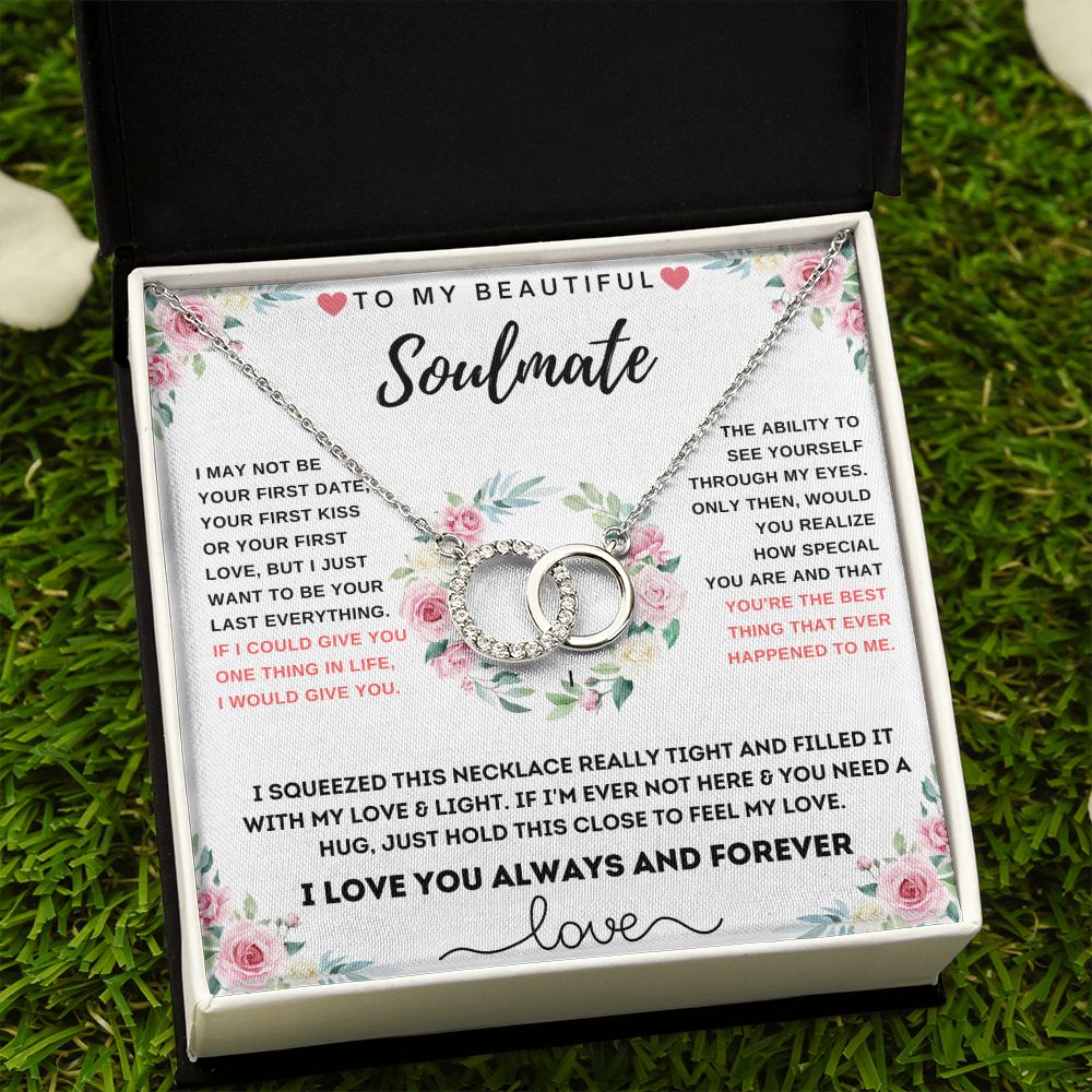 To My Beautiful Soulmate-Perfect Pair Necklace-Gift From Your Love
