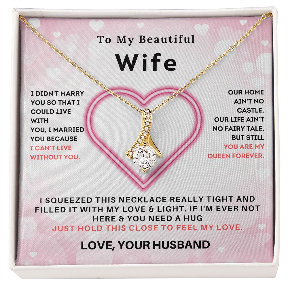 To My Beautiful Soulmate-Alluring Beauty Necklace-Gift For Wife From Husband