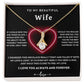 To My Beautiful Wife-Alluring Beauty Necklace-Gift For Wife From Husband