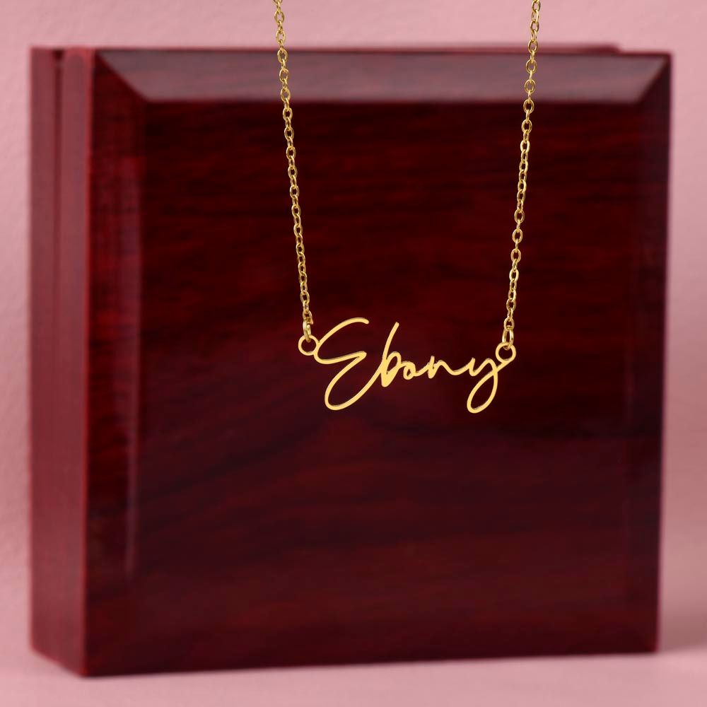 To My Mom- Personalized Jewelry Gold Name Necklace