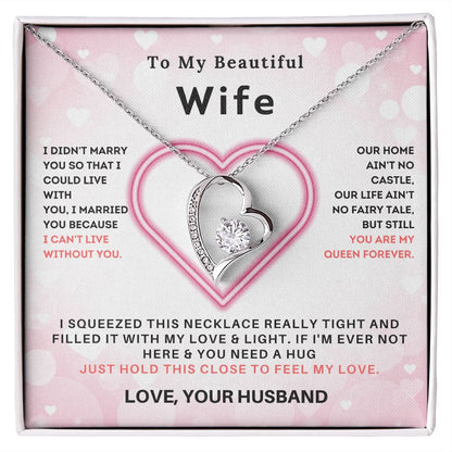 To My Beautiful Soulmate-Forever Love Necklace-Gift For Wife From Husband