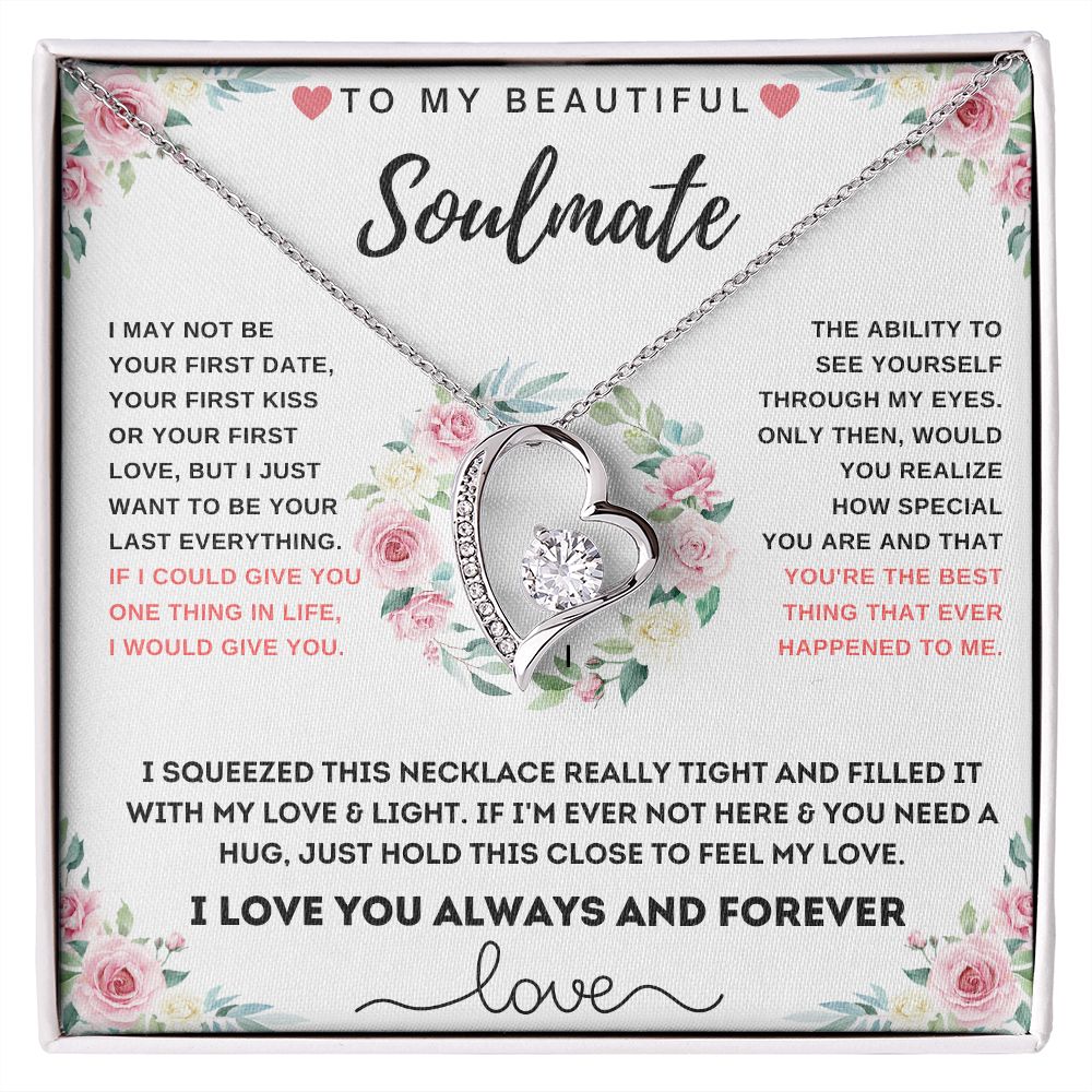 To My Beautiful Soulmate-Forever Love Necklace-Gift From Your Love