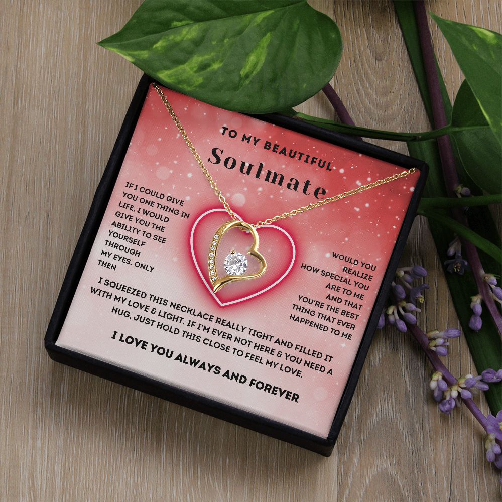 To My Beautiful Soulmate-Forever Love Necklace-Gift For Wife From Husband