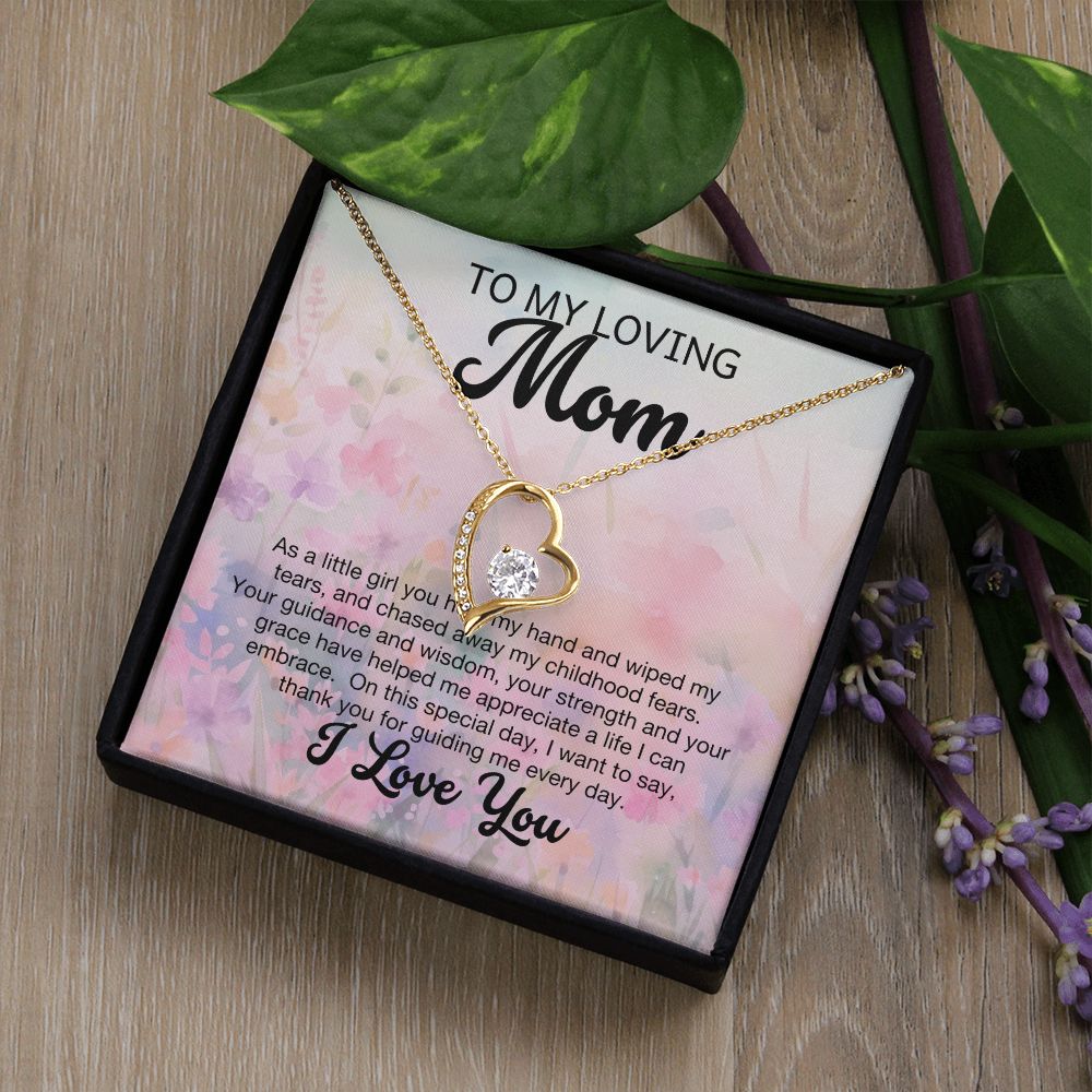 To My Loving Mom-Forever Love Necklace